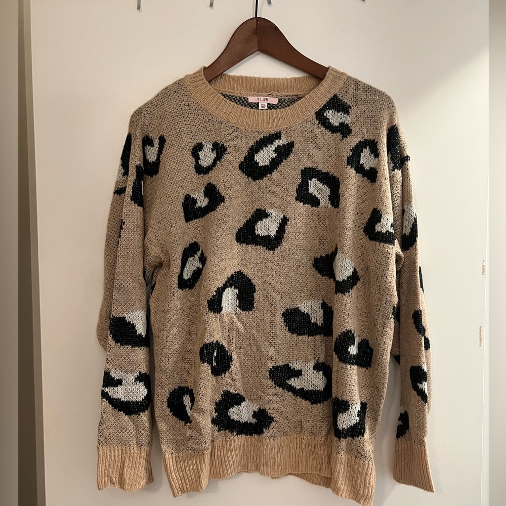 Leopard print sweater